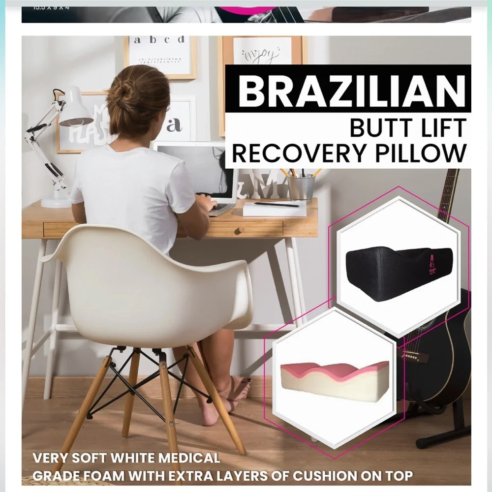 New MY BOOTY Pillow Brazilian Butt Lift Post Op and Med Pride Surgical Tape - Picture 4 of 11
